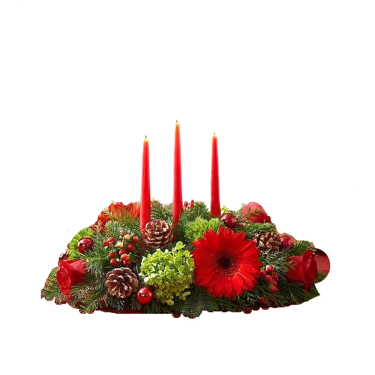 NYC Flower Delivery - Luxury Christmas Centerpiece - Holiday Collection