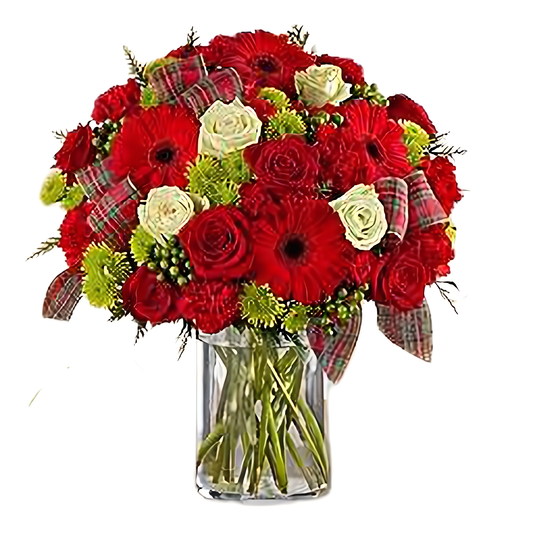NYC Flower Delivery - Festive Fanfare Bouquet - Holiday Collection